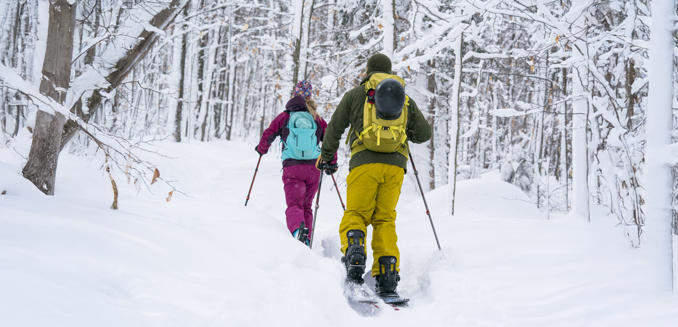 Sommets Morin Heights Ski Rando Touring Hiver Activite Randonnee Pano