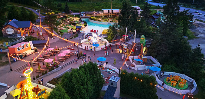 Sommet Saint Sauveur Parc Fun Ete Soir