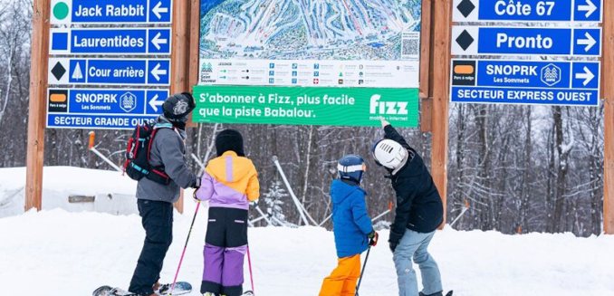 Sommet Saint Sauveur Versant Avila Ski Snow Famille Carte Piste