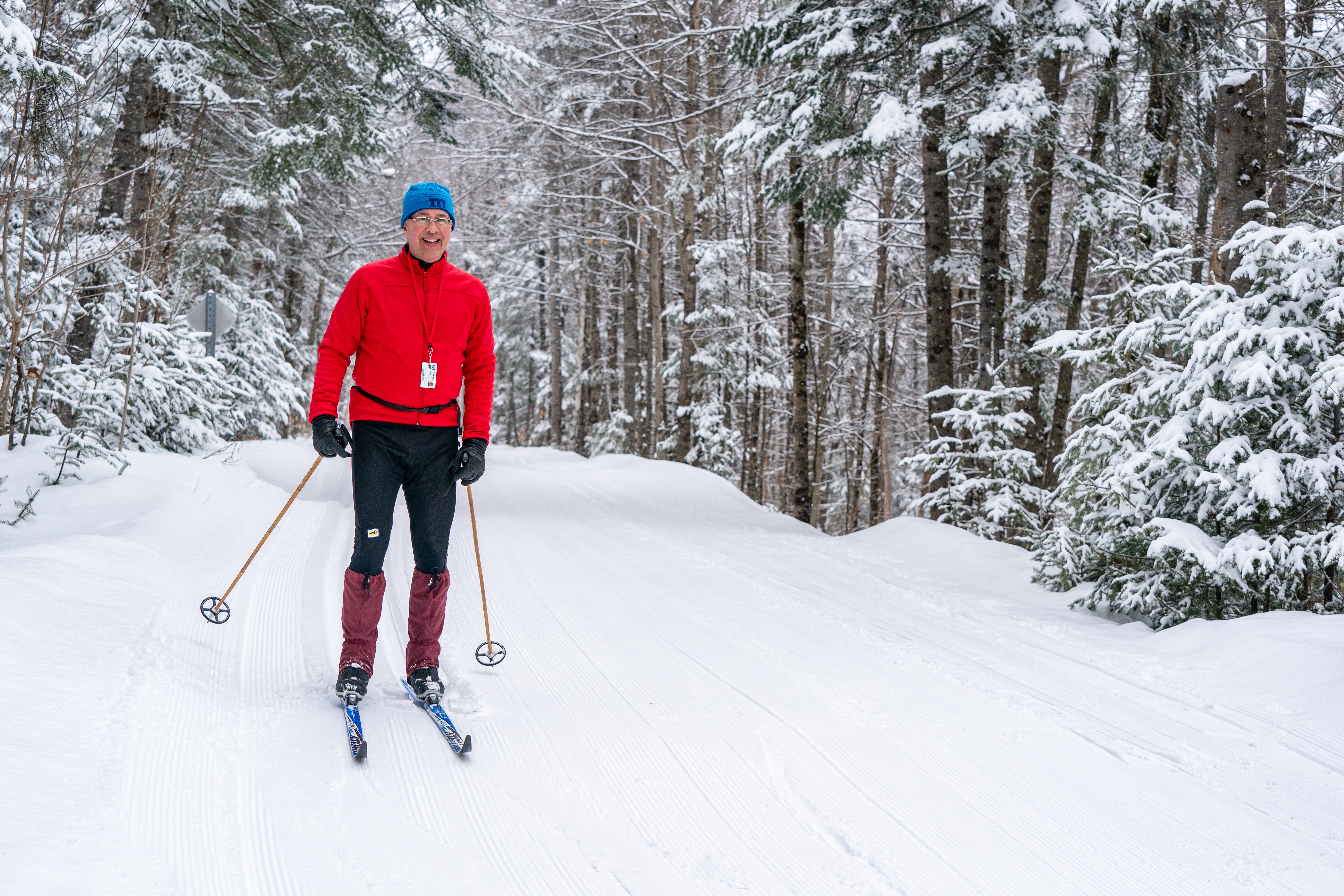 Sommet Morin Heights Ski Fond Homme Sourire