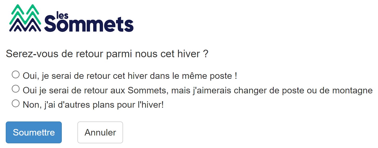 Retour Au Travail Questionnaire En Ligne