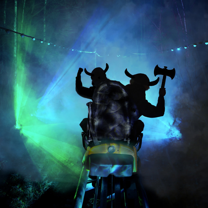 Sommet Saint Sauveur Odyssée Viking Soir Activité Lumiere