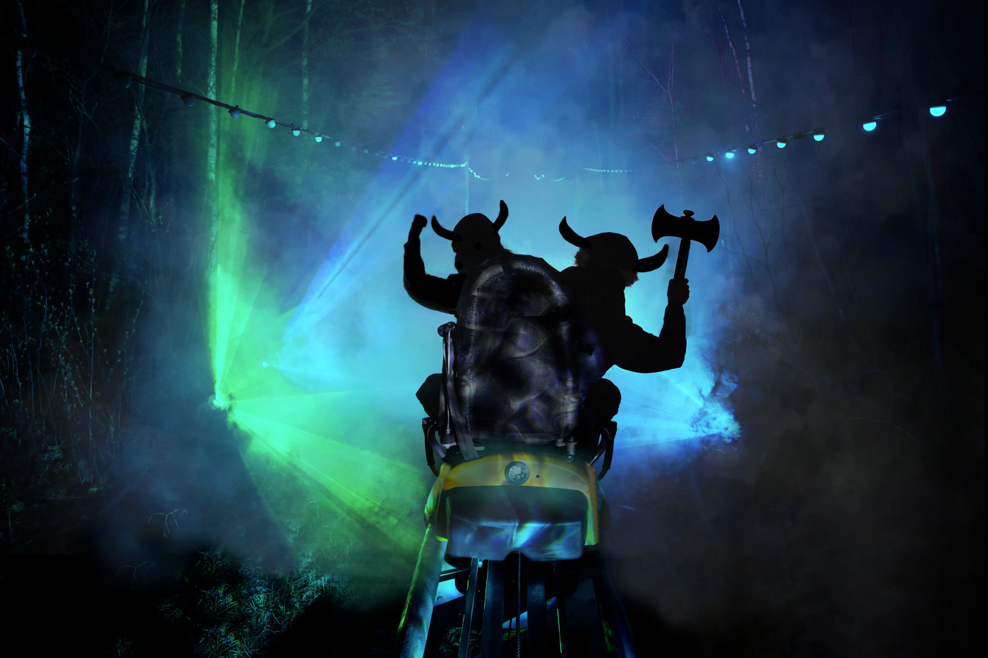 Sommet Saint Sauveur Odyssée Viking Soir Activité Lumiere