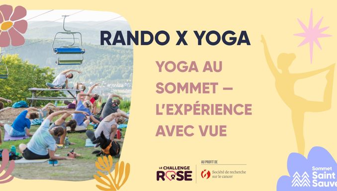 Rando x Yoga avec Esprit Alpin - Au profit de la Société de recherche sur la cancer