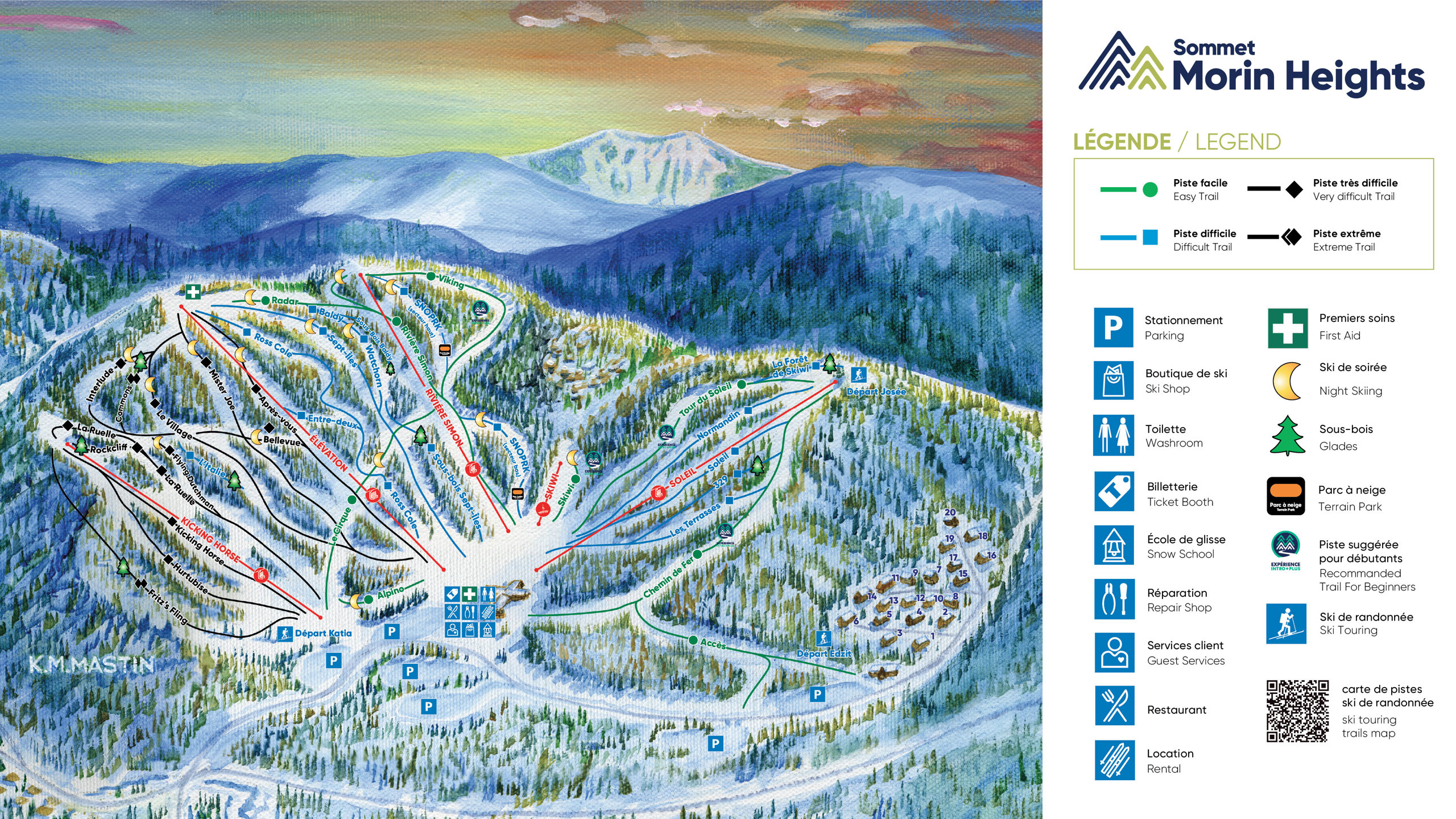 Carte du Sommet Morin Heights