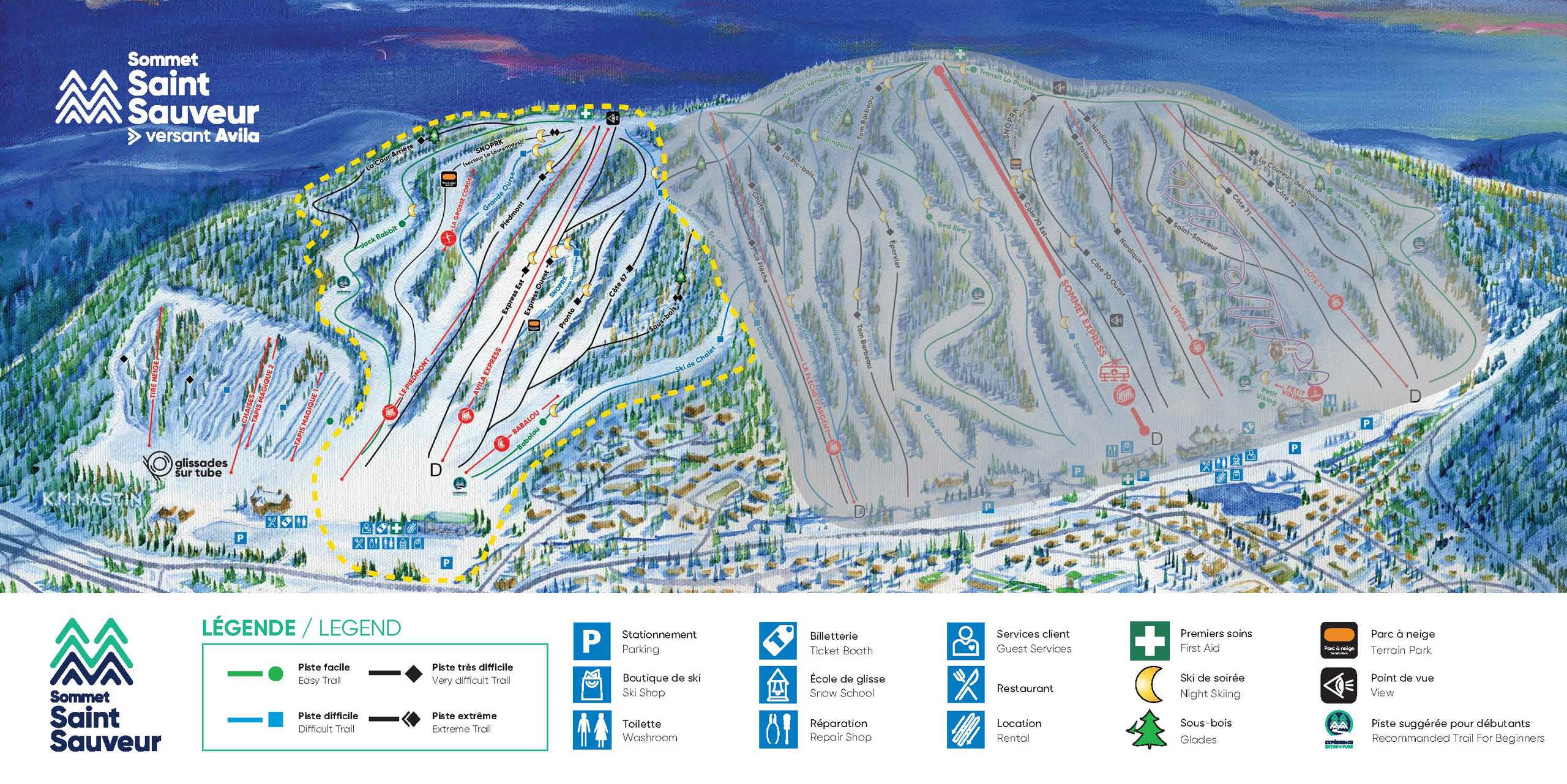 Carte du versant Avila