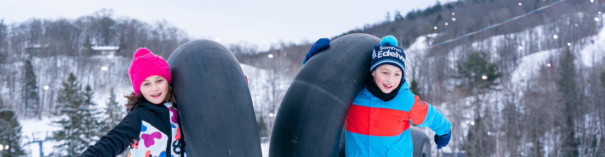 Sommet Edelweiss - Glissades sur tube