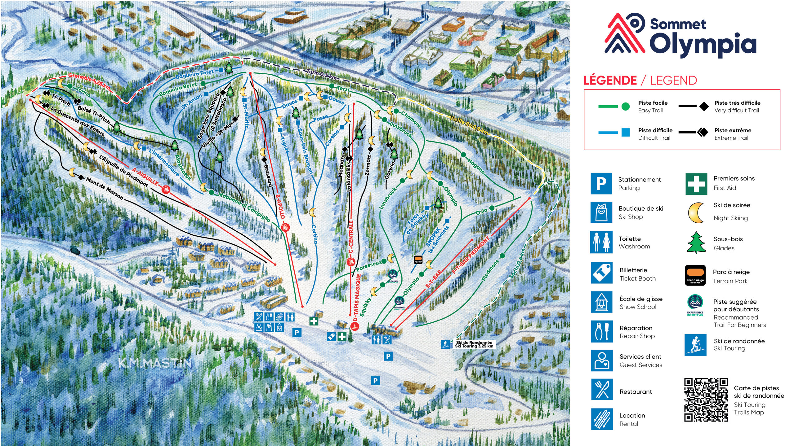 Carte du Sommet Olympia
