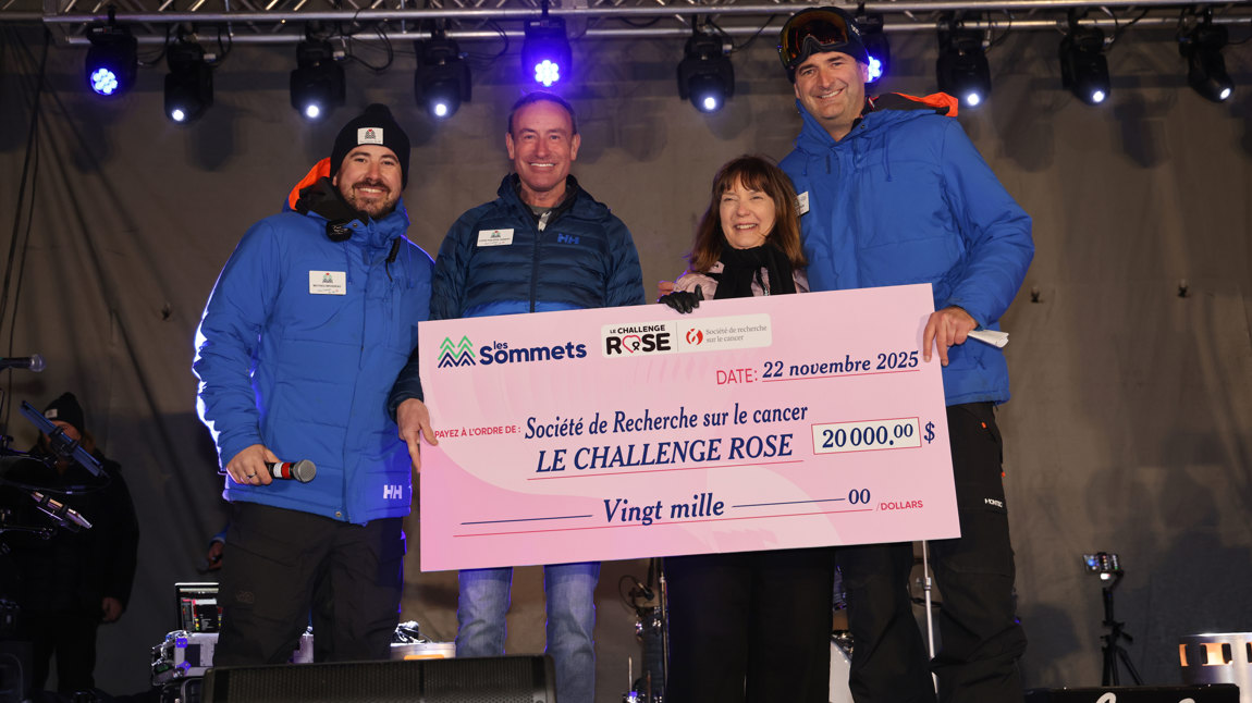 Les Sommets Renews Its Partnership with Le Challenge rose to Support Breast Cancer Research Through 2028
