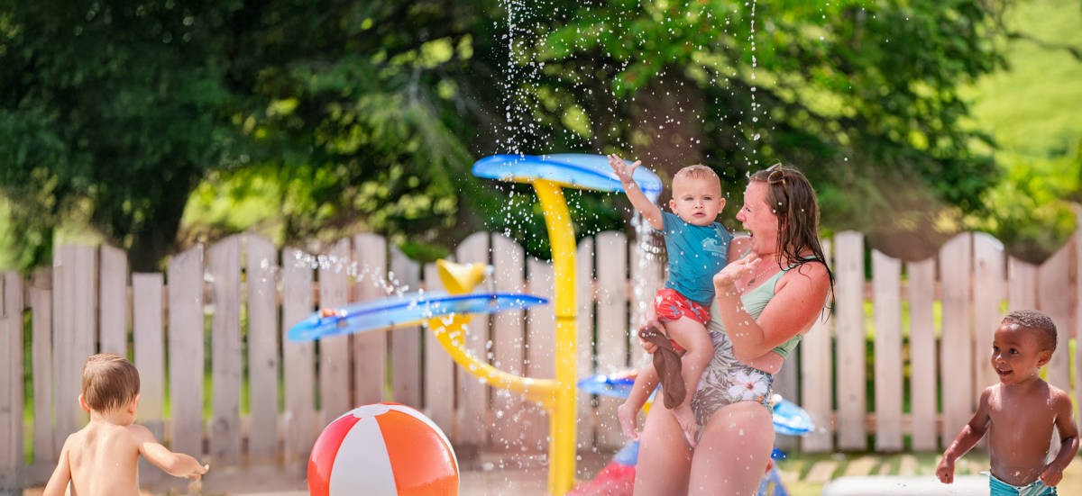 Sommets Saint Sauveur Ete Parc Aquatique Laurentides Vacances Bebe Waterpark Jeu Eau