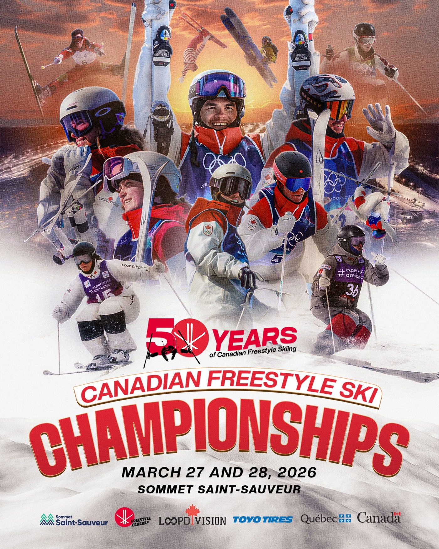 Championnat Canadien Ski Acrobatique Mikael Kingsbury Sommet Saint Sauveur Anglais